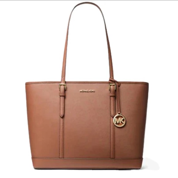 Michael Kors Jet Set Travel Large Saffiano Leather Tote Bag - Picture 1 of 6